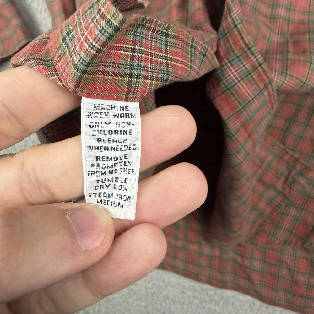 Polo Ralph Lauren Regent Shirt Mens 2XL Red Tartan Plaid Button Down Classic Fit